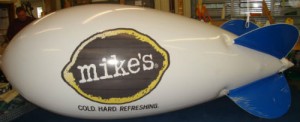 17ft-advertising-blimp-Mike's-Hard-Lemonade-logo-small advertising blimp with logo