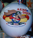 Advertising Balloon - Aero Dogs artwork. 7ft. balloons w/o artwork from $269.00. We manufacture our giant balloons in the USA from polyurethane not pvc. PVC is a known carcinogen and is being phased out worldwide.