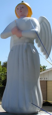 Parade balloons made in the USA. Angel parade balloons are great for holiday parades.